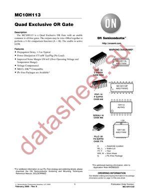 MC10H113FNR2 datasheet  